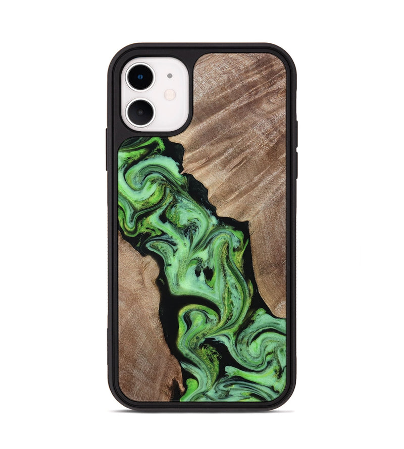 iPhone 11 Wood Phone Case - Van (Neon, 817677)