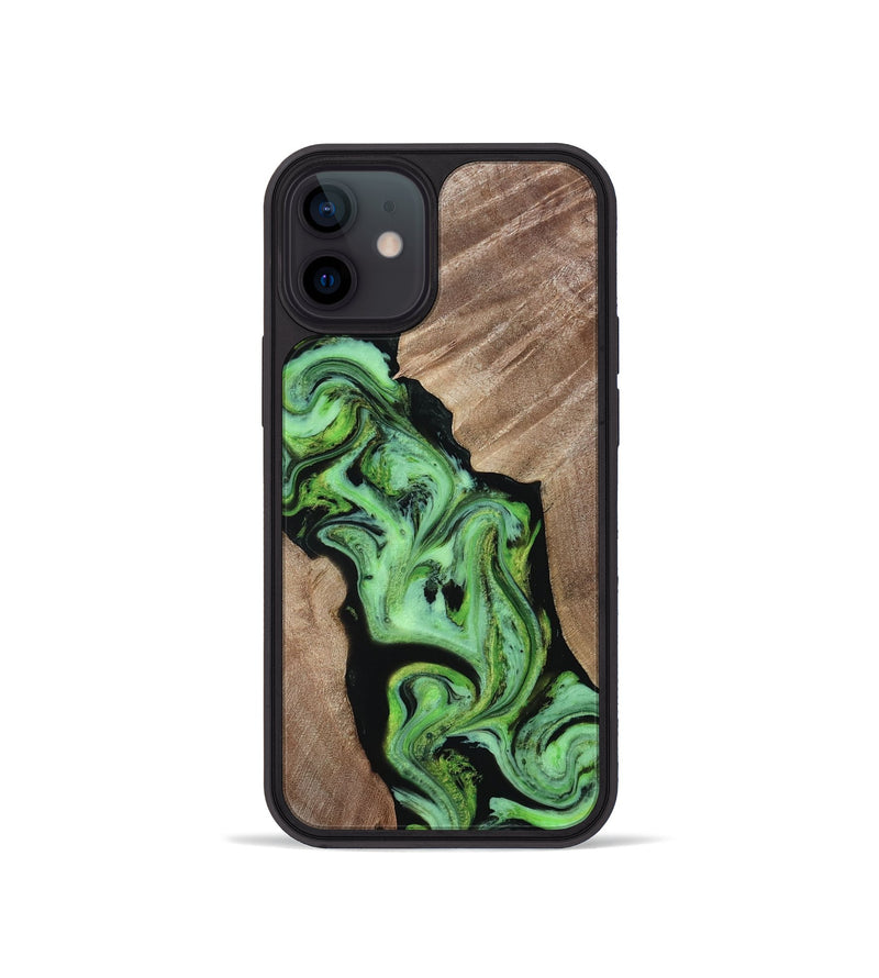 iPhone 12 mini Wood Phone Case - Van (Neon, 817677)