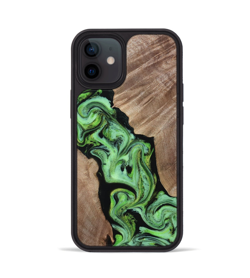 iPhone 12 Wood Phone Case - Van (Neon, 817677)