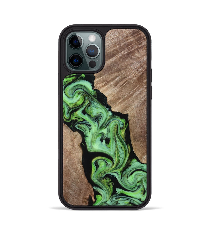 iPhone 12 Pro Wood Phone Case - Van (Neon, 817677)