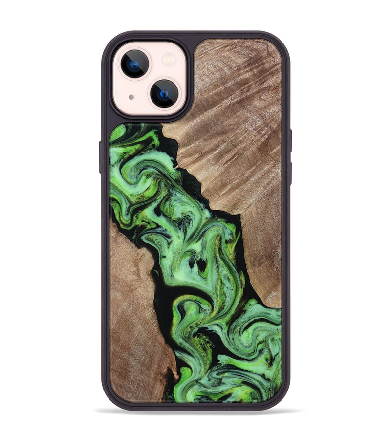 iPhone 14 Plus Wood Phone Case - Van (Neon, 817677)