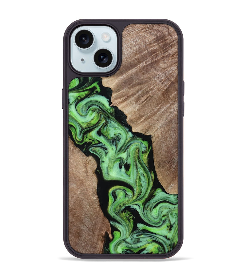 iPhone 15 Plus Wood Phone Case - Van (Neon, 817677)