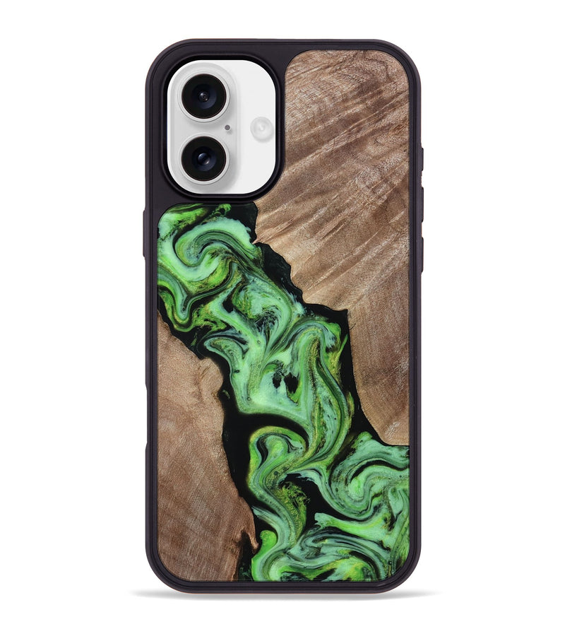iPhone 16 Plus Wood Phone Case - Van (Neon, 817677)