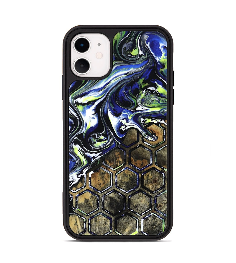 iPhone 11 Wood Phone Case - Horace (Neon, 817678)
