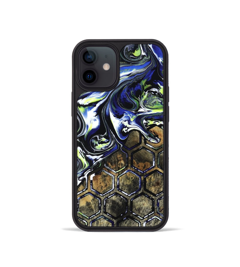 iPhone 12 mini Wood Phone Case - Horace (Neon, 817678)