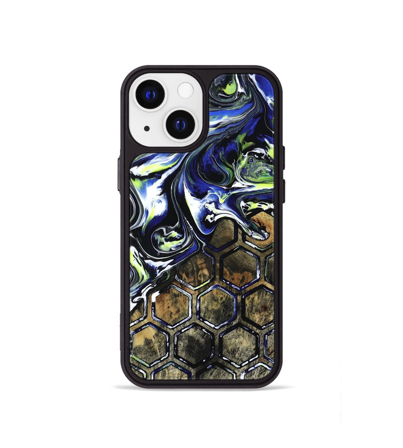 iPhone 13 mini Wood Phone Case - Horace (Neon, 817678)