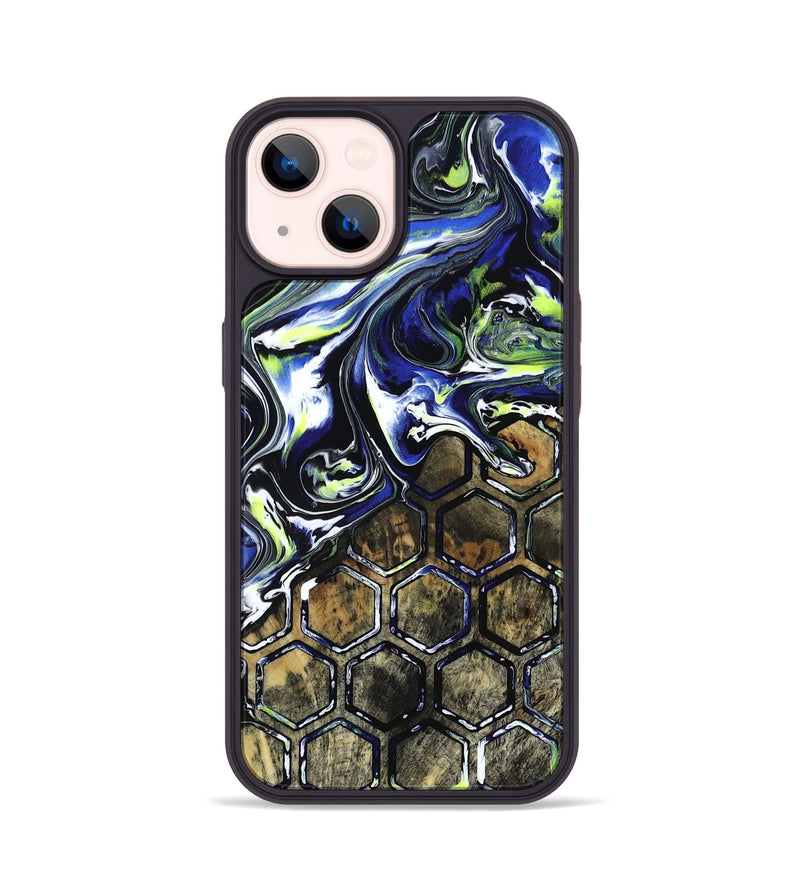 iPhone 14 Wood Phone Case - Horace (Neon, 817678)