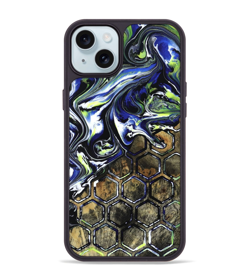 iPhone 15 Plus Wood Phone Case - Horace (Neon, 817678)