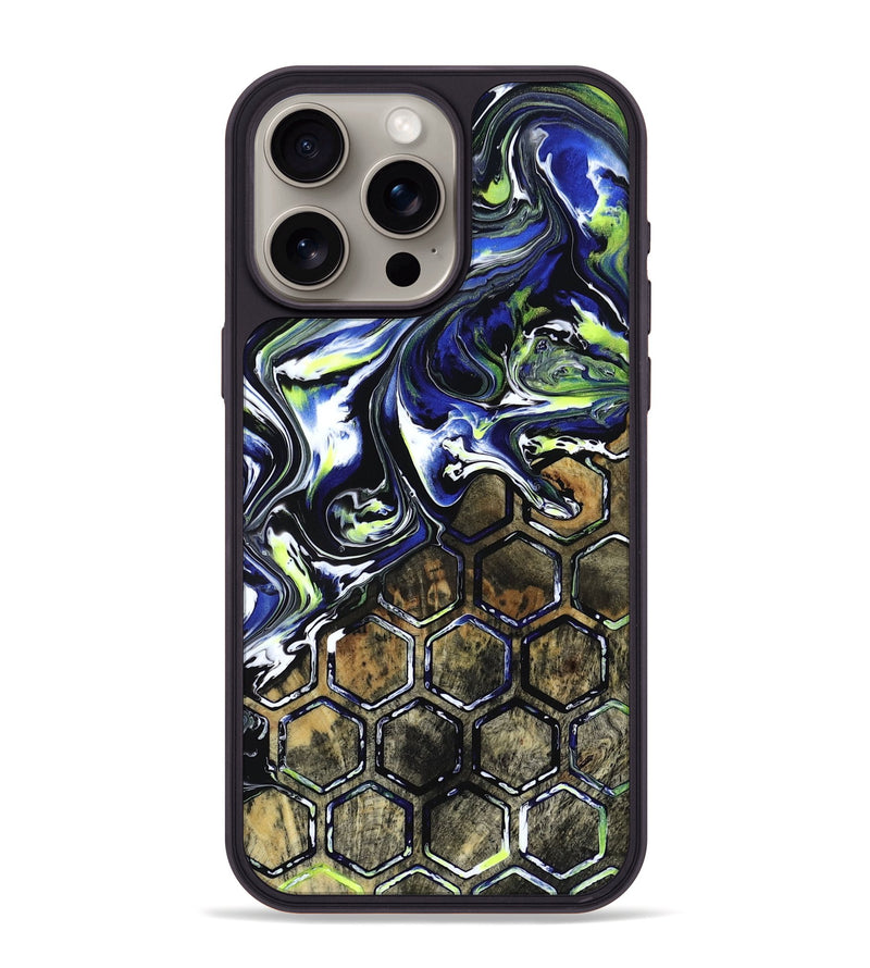 iPhone 15 Pro Max Wood Phone Case - Horace (Neon, 817678)