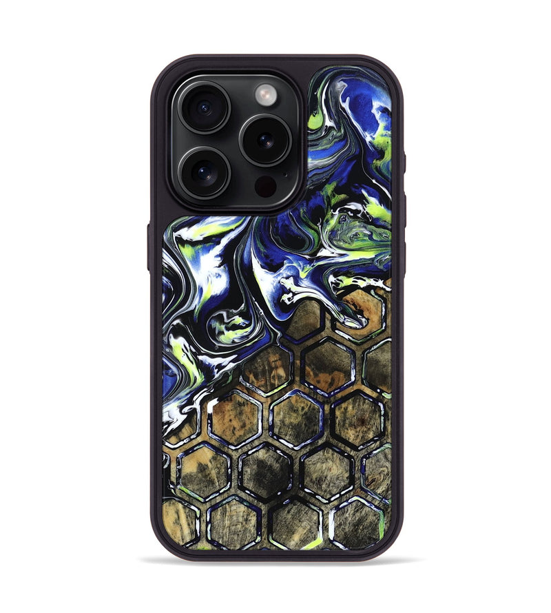 iPhone 15 Pro Wood Phone Case - Horace (Neon, 817678)