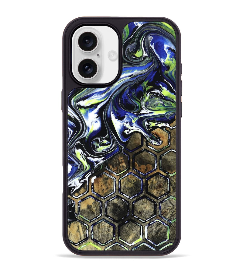 iPhone 16 Plus Wood Phone Case - Horace (Neon, 817678)