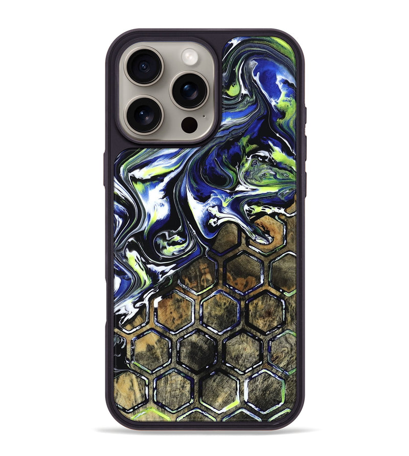 iPhone 16 Pro Max Wood Phone Case - Horace (Neon, 817678)