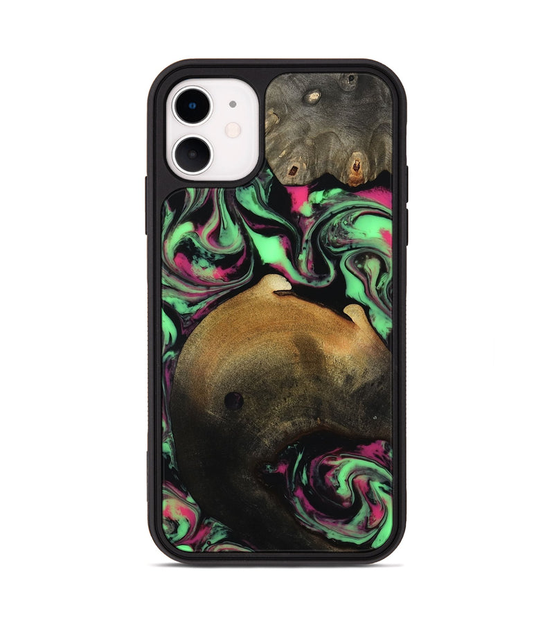 iPhone 11 Wood Phone Case - Regina (Neon, 817679)