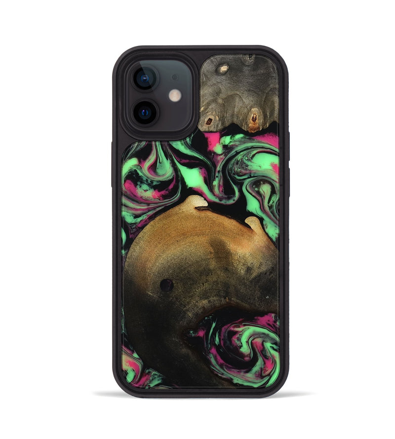 iPhone 12 Wood Phone Case - Regina (Neon, 817679)