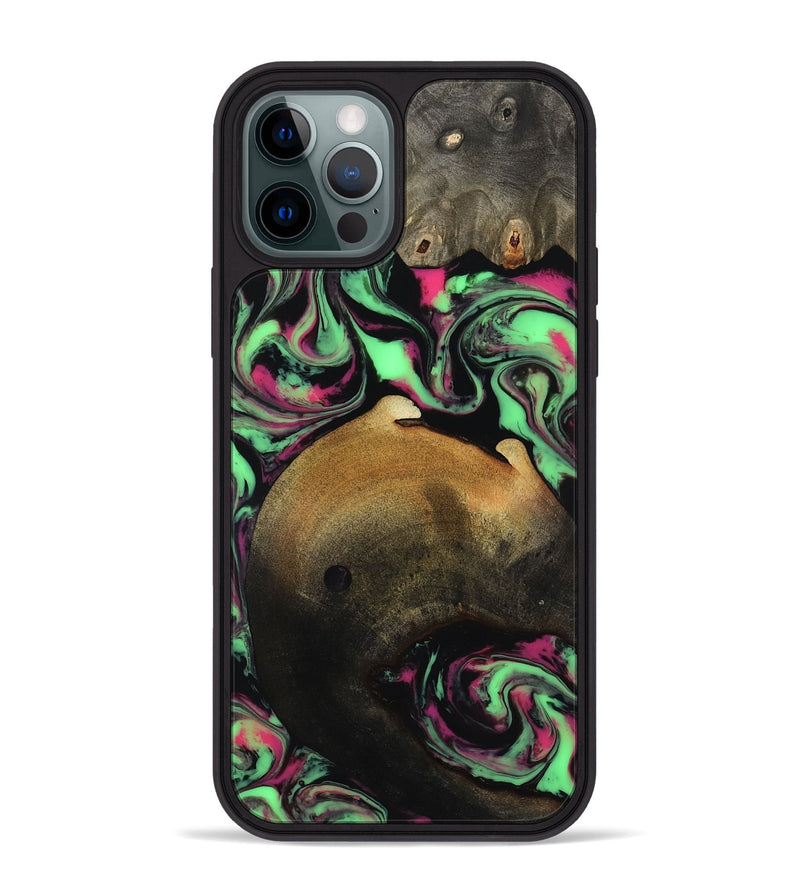 iPhone 12 Pro Max Wood Phone Case - Regina (Neon, 817679)