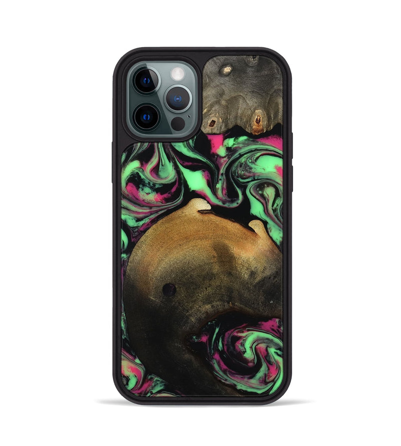 iPhone 12 Pro Wood Phone Case - Regina (Neon, 817679)