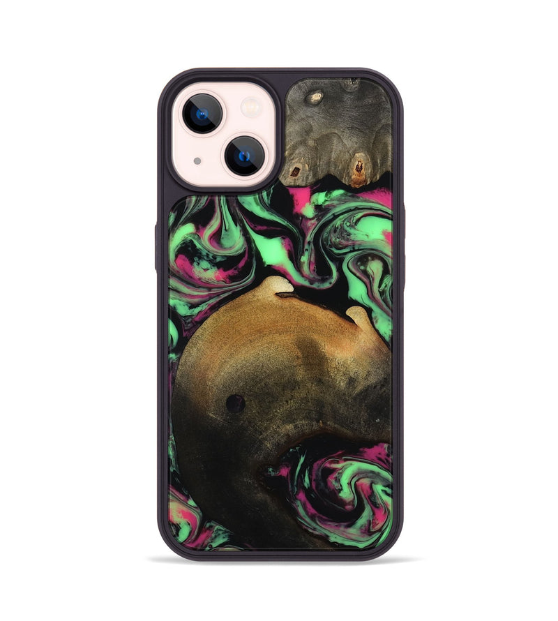 iPhone 14 Wood Phone Case - Regina (Neon, 817679)