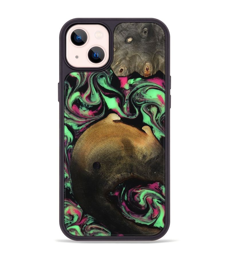 iPhone 14 Plus Wood Phone Case - Regina (Neon, 817679)