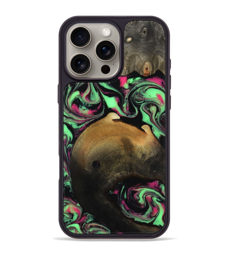 iPhone 16 Pro Max Wood Phone Case - Regina (Neon, 817679)
