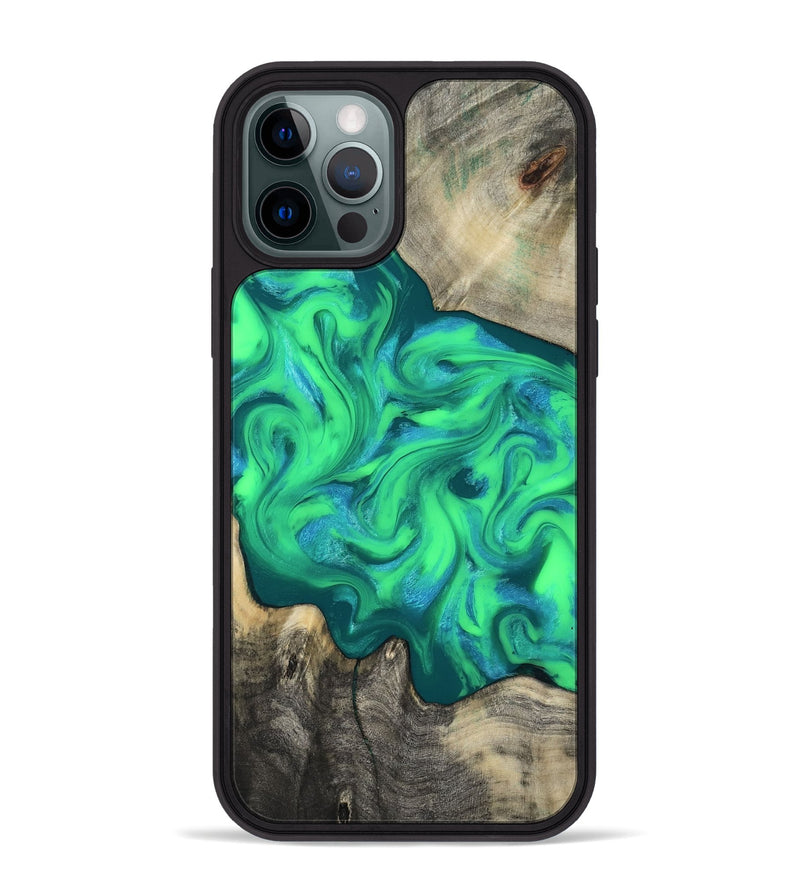 iPhone 12 Pro Max Wood Phone Case - Carmela (Neon, 817680)