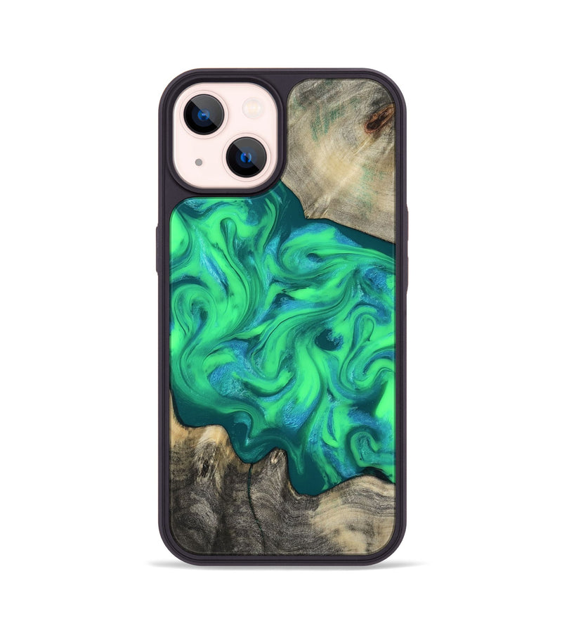 iPhone 14 Wood Phone Case - Carmela (Neon, 817680)