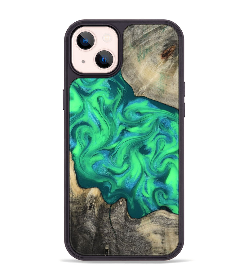 iPhone 14 Plus Wood Phone Case - Carmela (Neon, 817680)