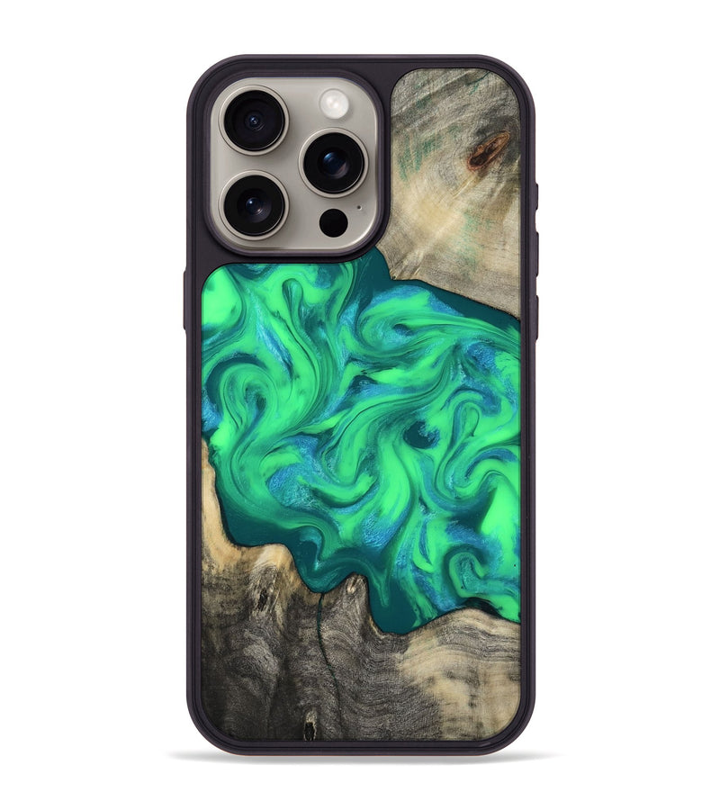 iPhone 15 Pro Max Wood Phone Case - Carmela (Neon, 817680)