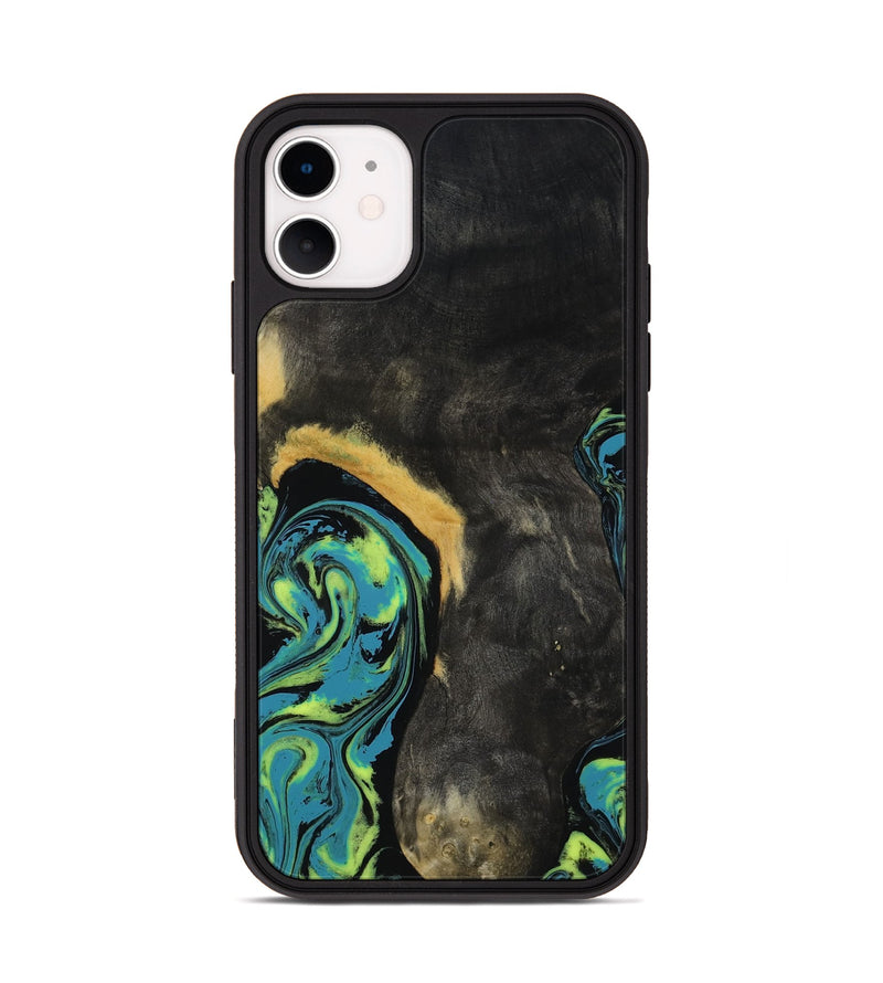 iPhone 11 Wood Phone Case - Pinkie (Neon, 817681)