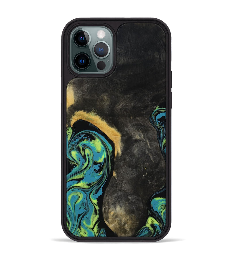iPhone 12 Pro Max Wood Phone Case - Pinkie (Neon, 817681)