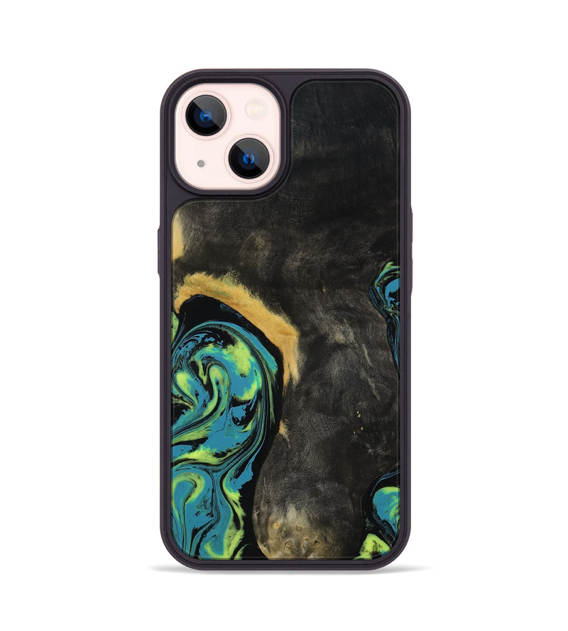 iPhone 14 Wood Phone Case - Pinkie (Neon, 817681)