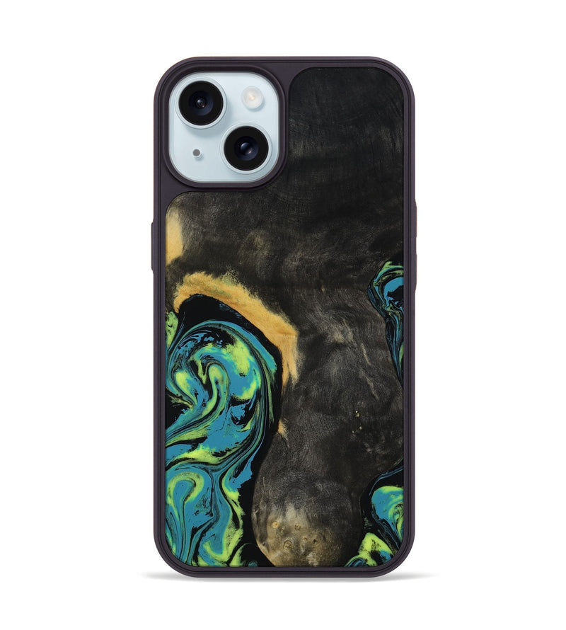 iPhone 15 Wood Phone Case - Pinkie (Neon, 817681)