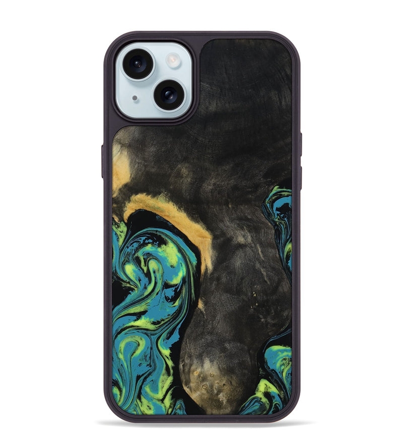 iPhone 15 Plus Wood Phone Case - Pinkie (Neon, 817681)