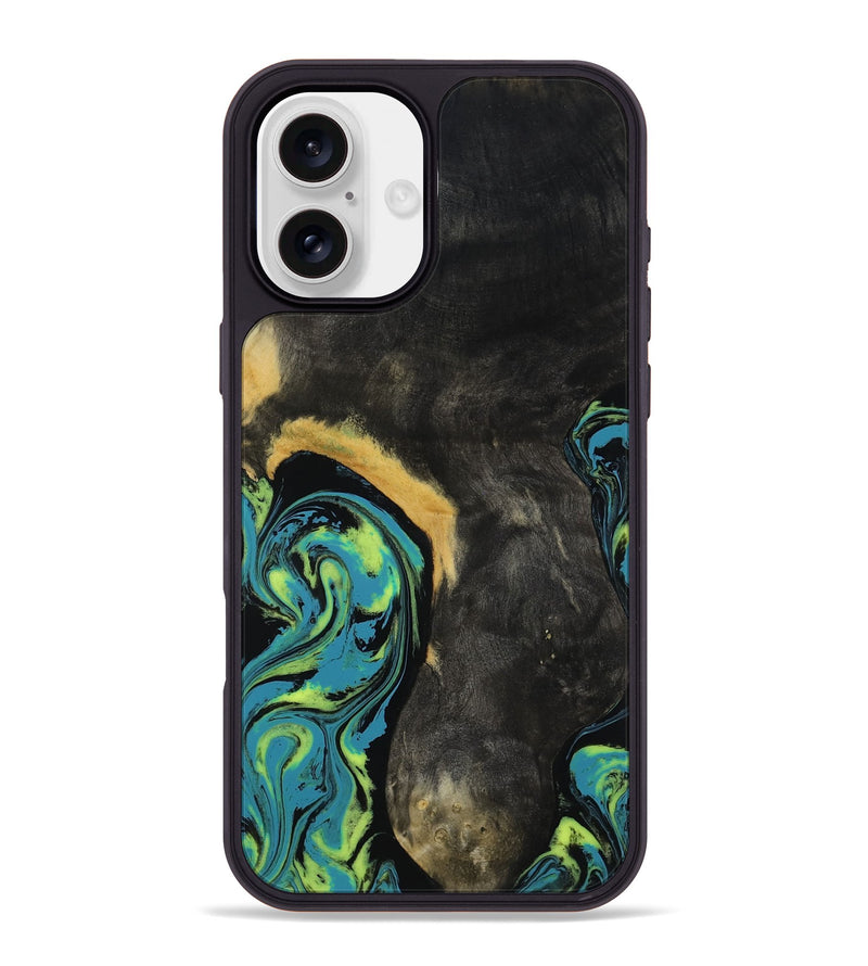 iPhone 16 Plus Wood Phone Case - Pinkie (Neon, 817681)