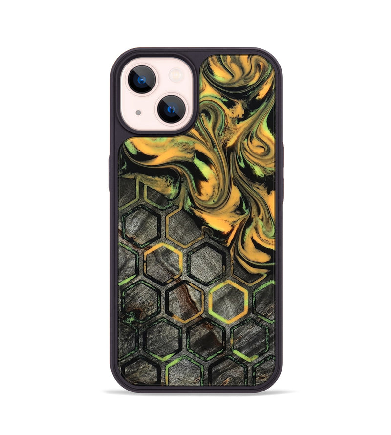 iPhone 14 Wood Phone Case - Darion (Neon, 817682)