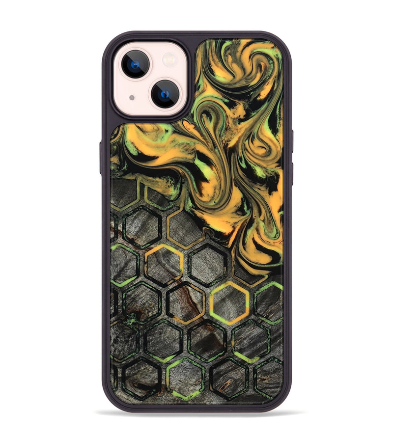 iPhone 14 Plus Wood Phone Case - Darion (Neon, 817682)