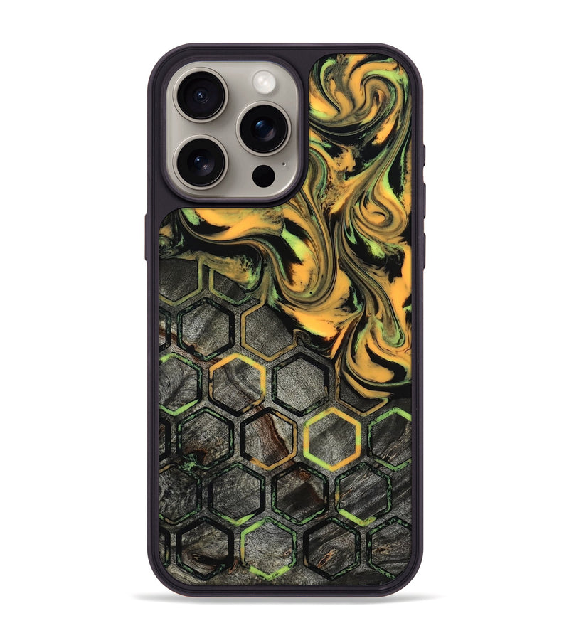 iPhone 15 Pro Max Wood Phone Case - Darion (Neon, 817682)