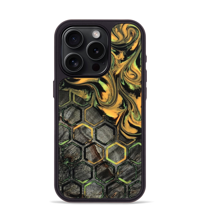 iPhone 15 Pro Wood Phone Case - Darion (Neon, 817682)