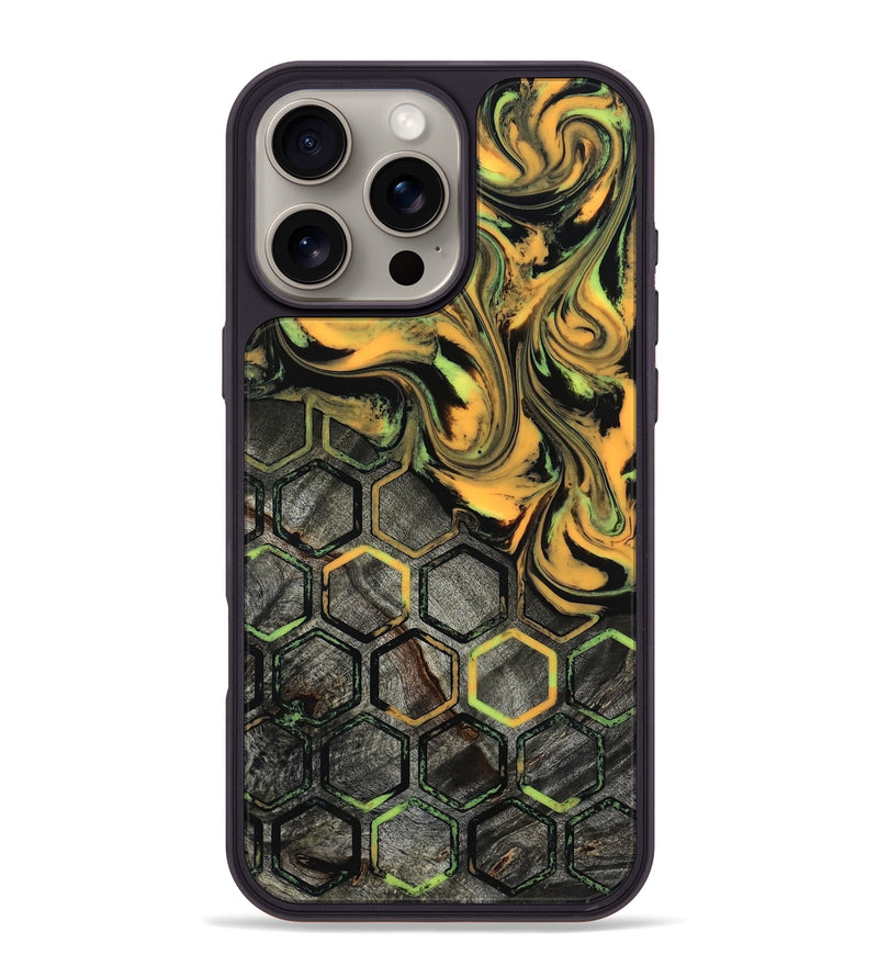 iPhone 16 Pro Max Wood Phone Case - Darion (Neon, 817682)