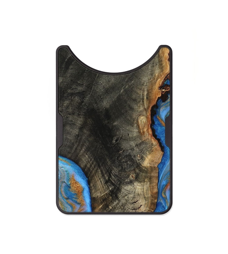 Alloy Wood Wallet - Aidyn (Teal & Gold, 817686)