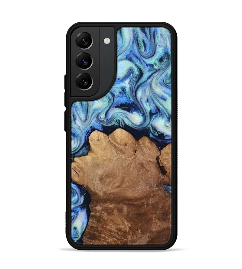 Galaxy S22 Plus Wood Phone Case - Darrick (Blue, 817687)