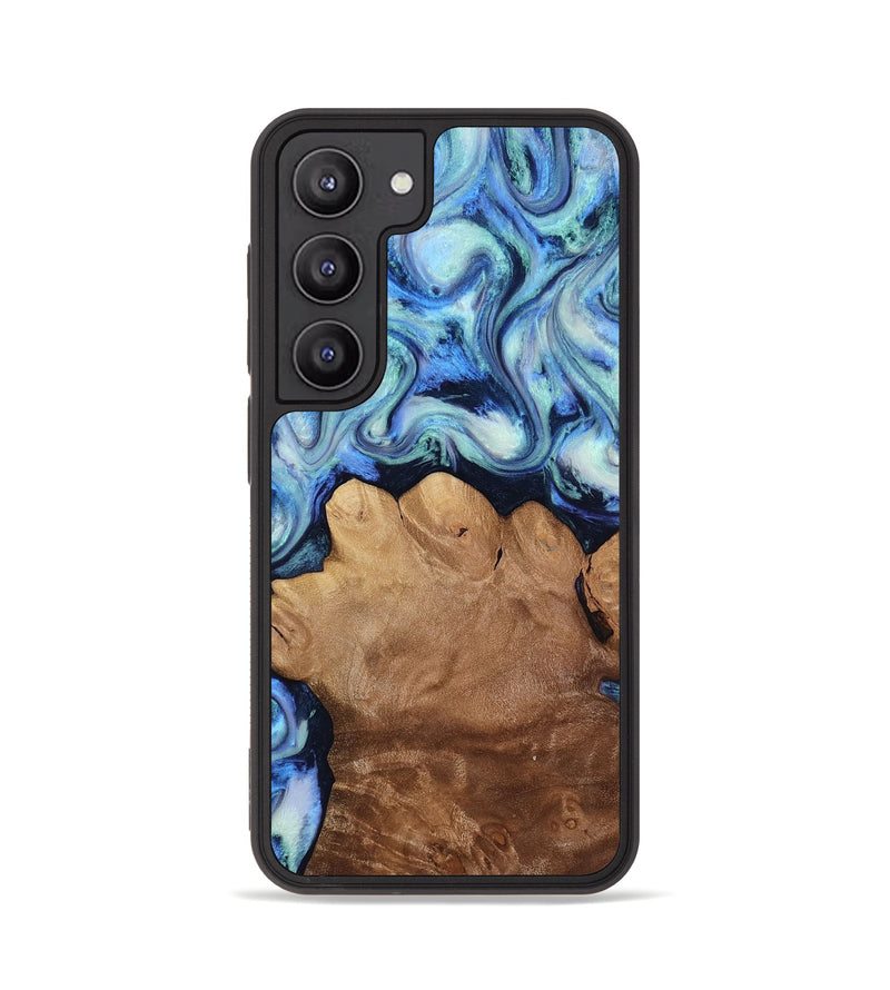 Galaxy S23 Wood Phone Case - Darrick (Blue, 817687)
