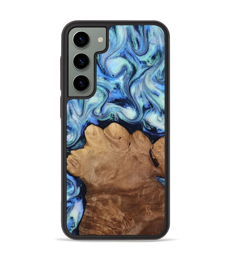 Galaxy S23 Plus Wood Phone Case - Darrick (Blue, 817687)