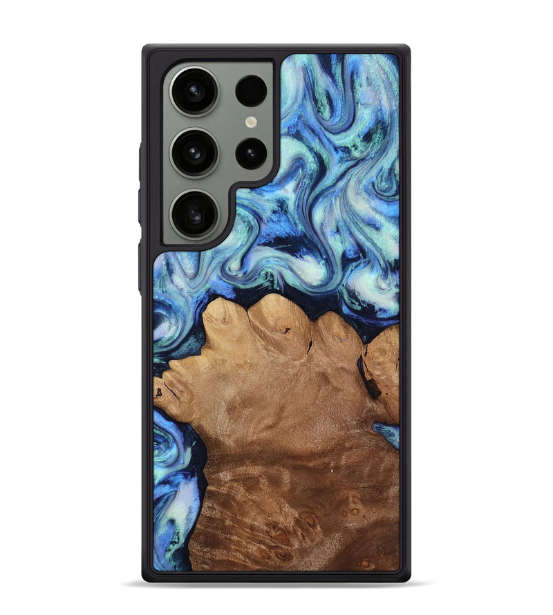 Galaxy S24 Ultra Wood Phone Case - Darrick (Blue, 817687)