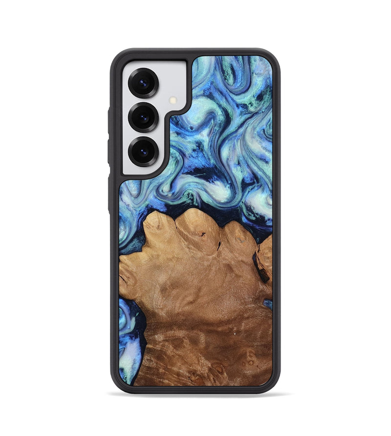 Galaxy S25 Wood Phone Case - Darrick (Blue, 817687)