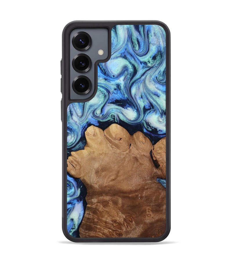 Galaxy S25 Plus Wood Phone Case - Darrick (Blue, 817687)