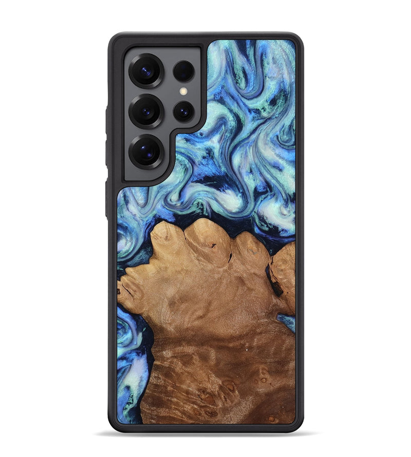 Galaxy S25 Ultra Wood Phone Case - Darrick (Blue, 817687)