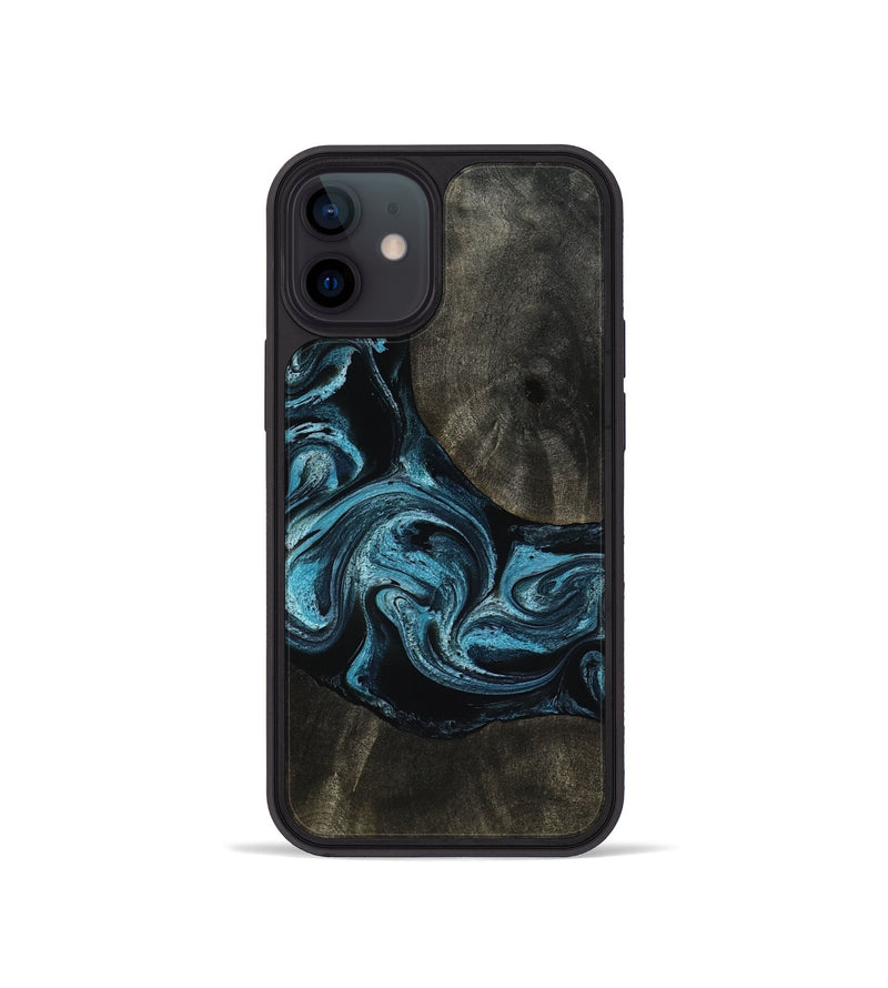 iPhone 12 mini Wood Phone Case - Grady (Blue, 817688)