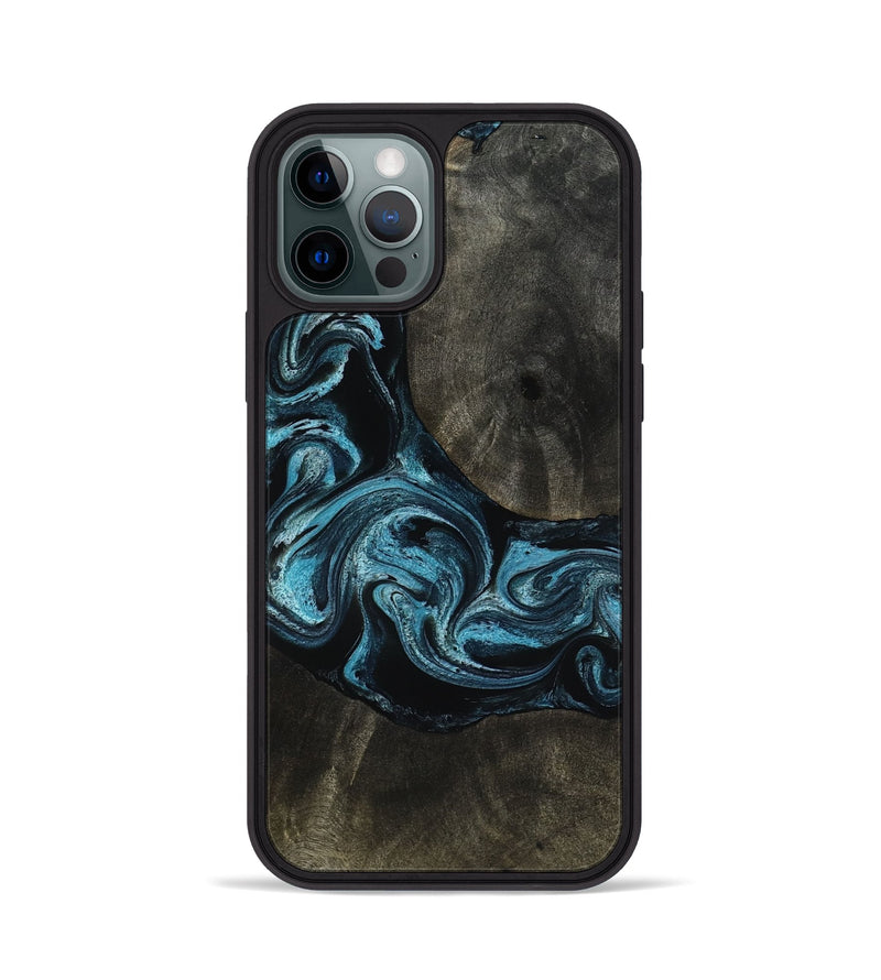 iPhone 12 Pro Wood Phone Case - Grady (Blue, 817688)