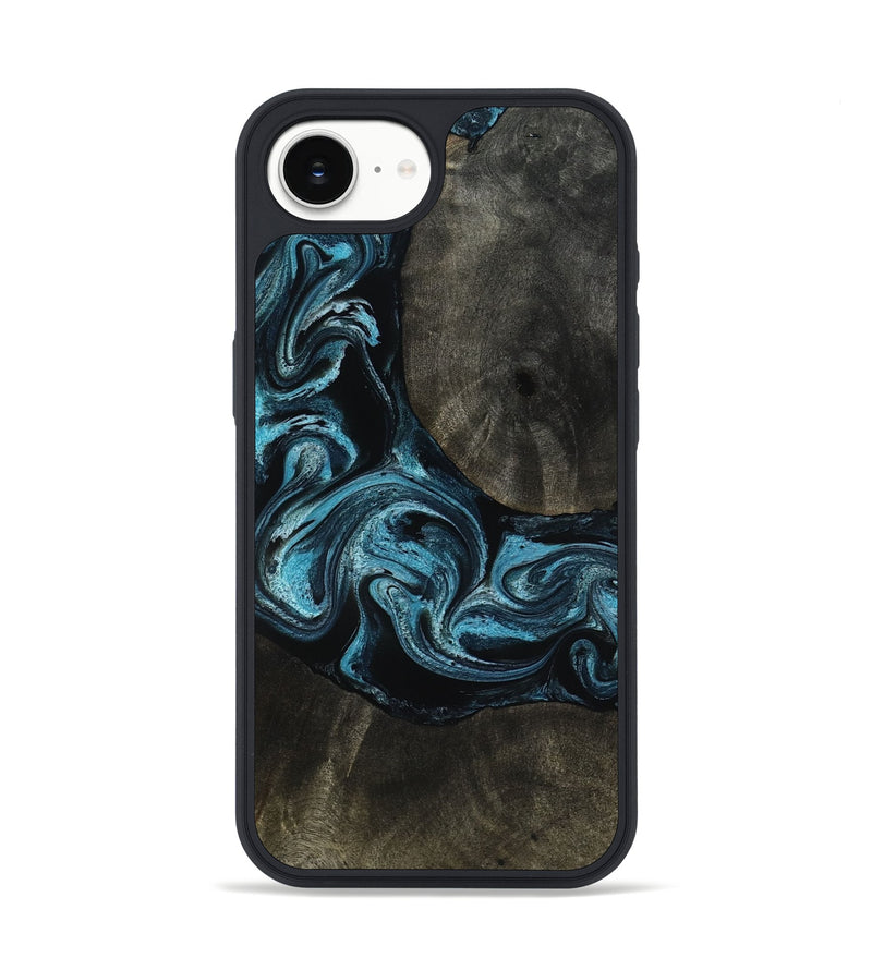 iPhone 16e Wood Phone Case - Grady (Blue, 817688)