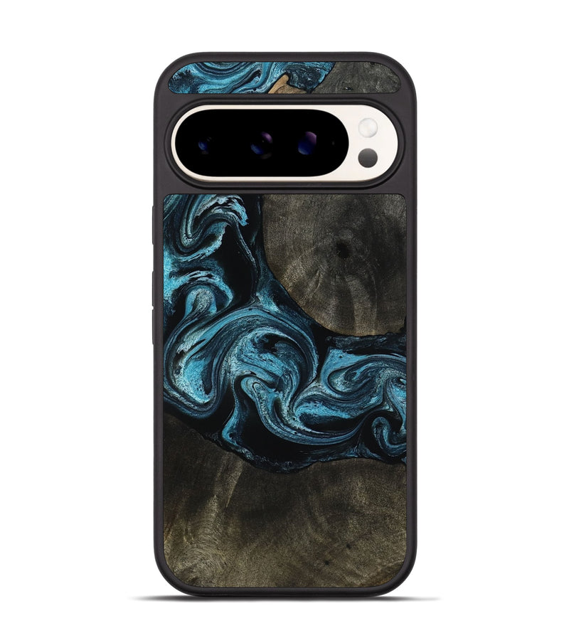 Pixel 9 Wood Phone Case - Grady (Blue, 817688)
